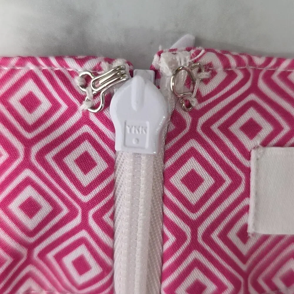 Womens Sz 16 Pink Geometric Pockets Pickleball Tennis Golf Skortv Lady Hagen - Picture 9 of 11